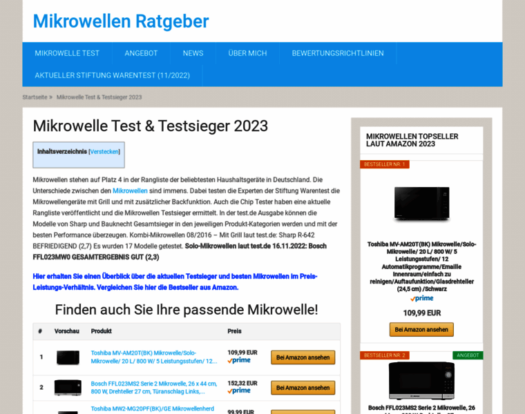 Mikrowellen-testsieger.de thumbnail