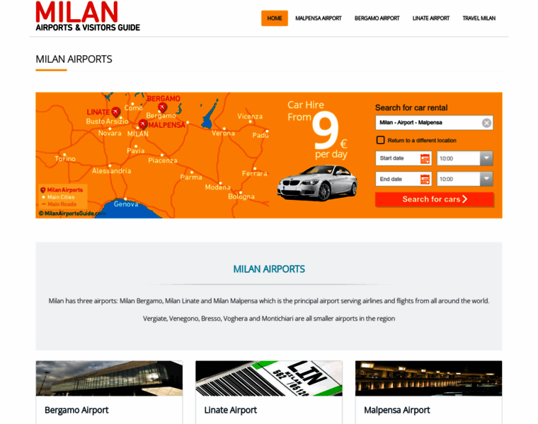 Milanairportsguide.com thumbnail