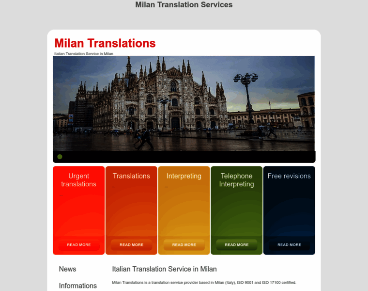 Milantranslations.com thumbnail