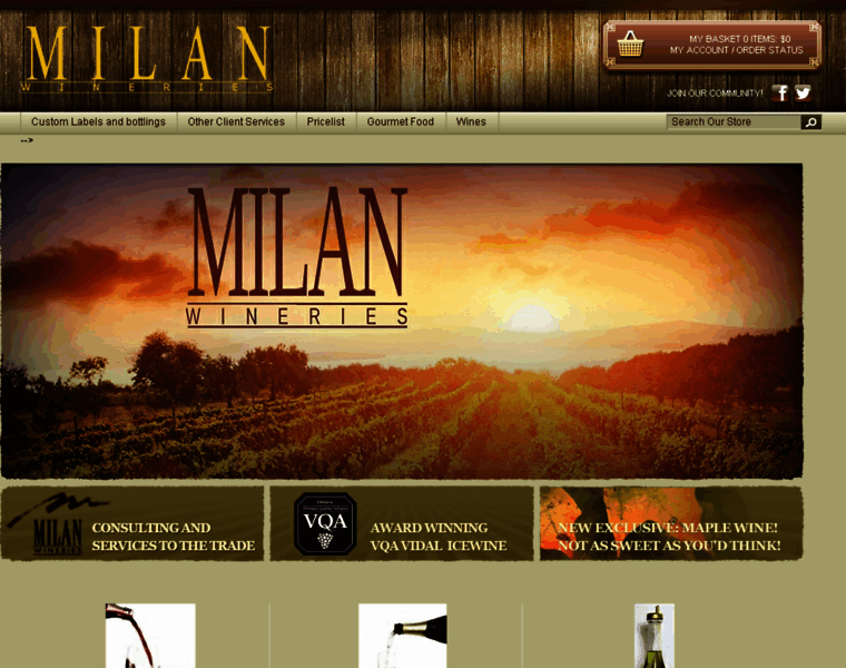 Milanwineries.com thumbnail