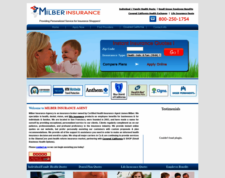 Milberinsurance.com thumbnail
