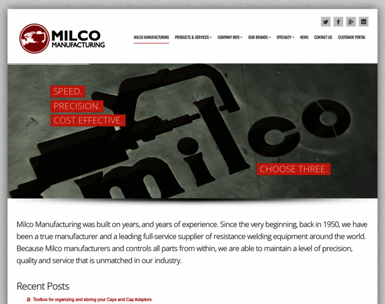 Milcomfg.com thumbnail