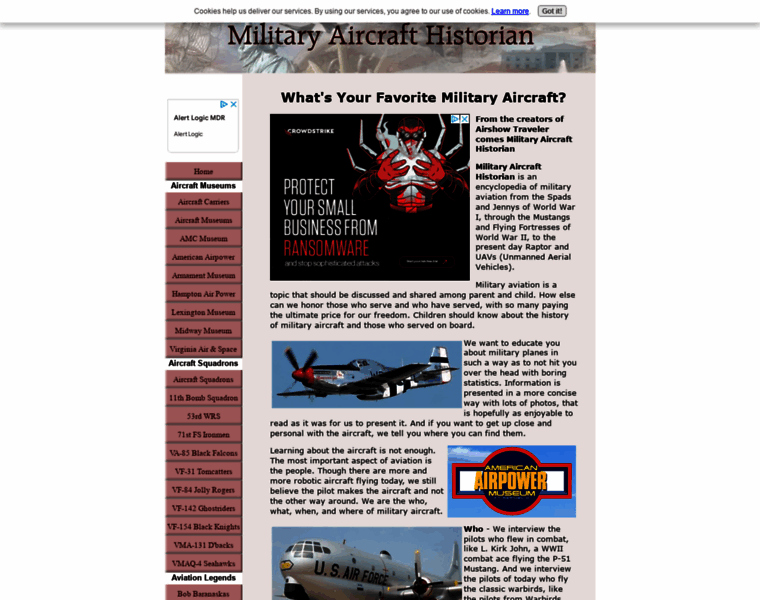 Militaryaircrafthistorian.com thumbnail