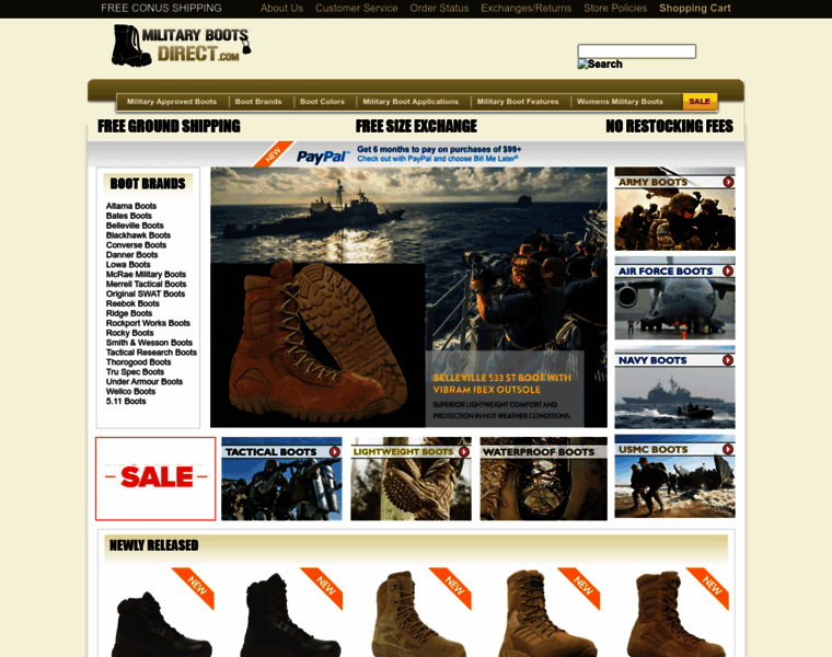 Militarybootsdirect.com thumbnail