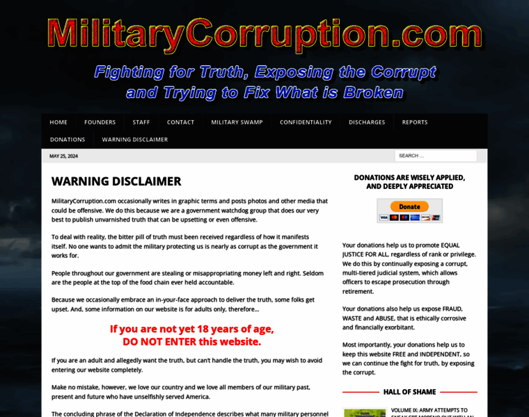 Militarycorruption.com thumbnail