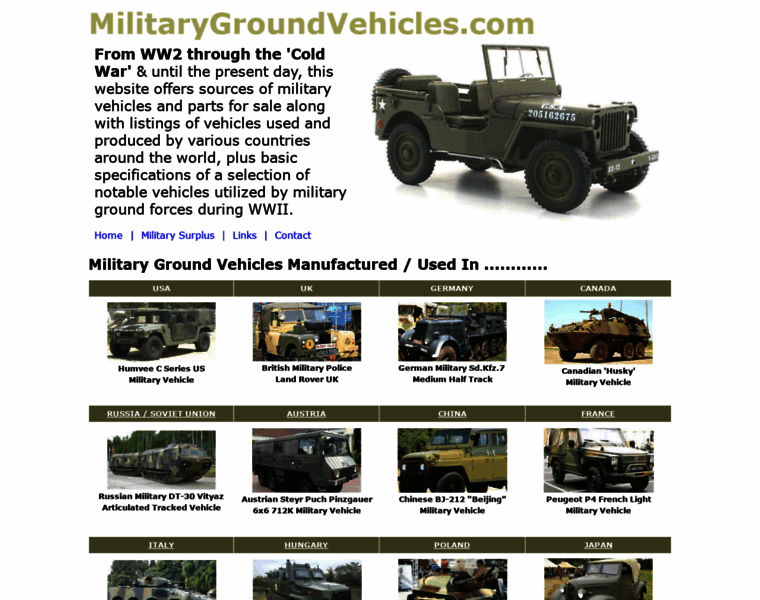 Militarygroundvehicles.com thumbnail