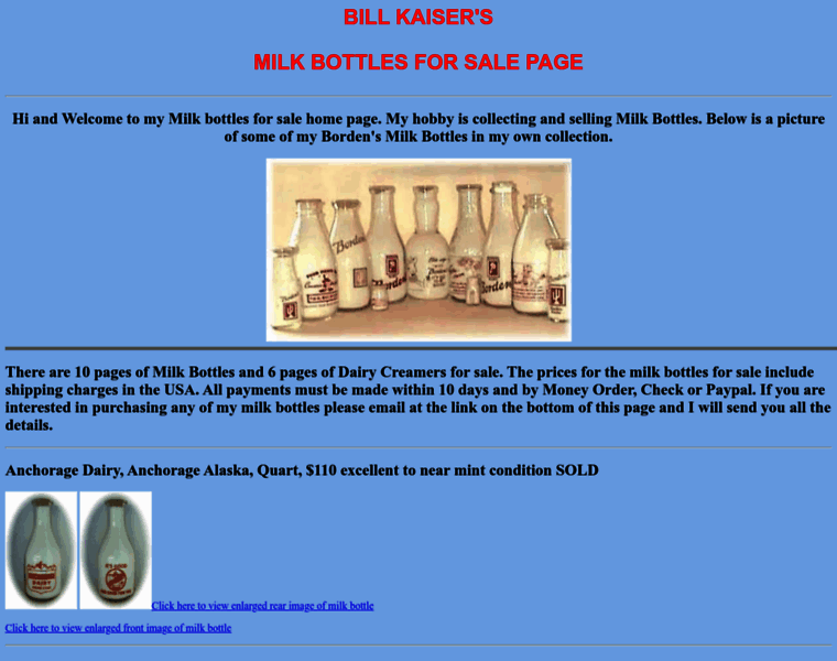 Milkbottlesforsale.com thumbnail