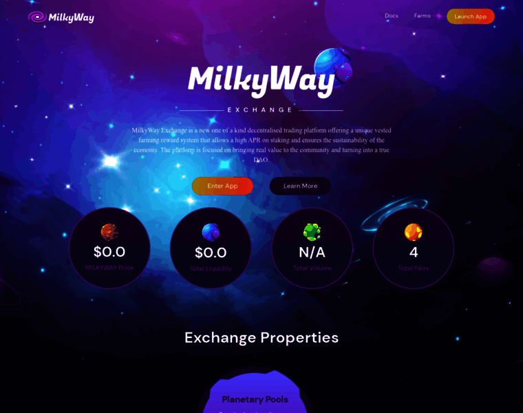 Milkyway.exchange thumbnail