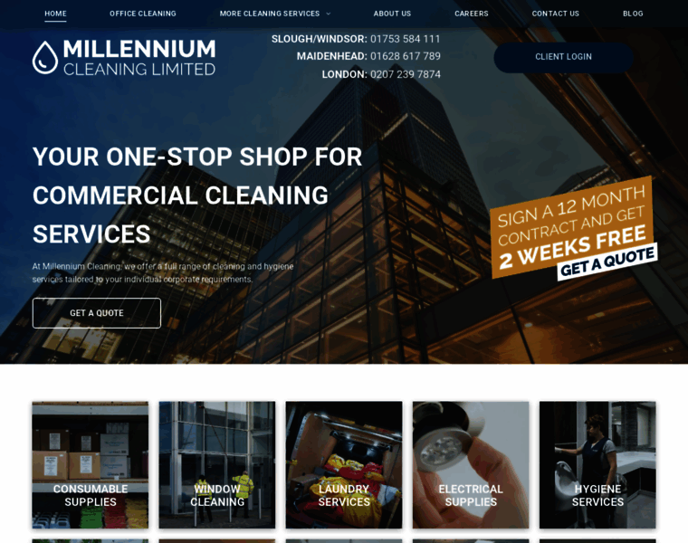 Millenniumcleaning.com thumbnail