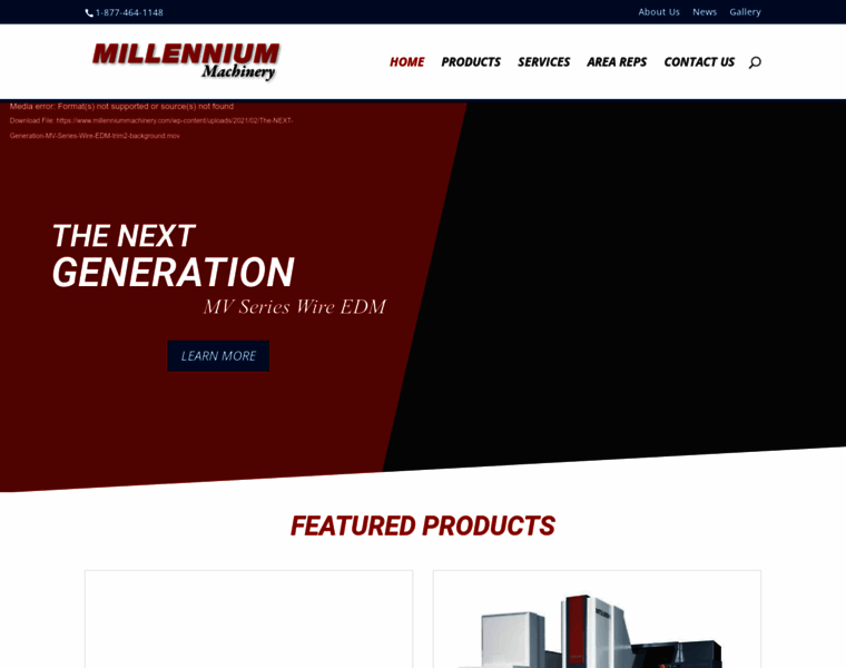 Millenniummachinery.com thumbnail