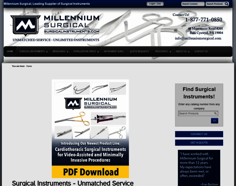 Millenniumsurgical.com thumbnail