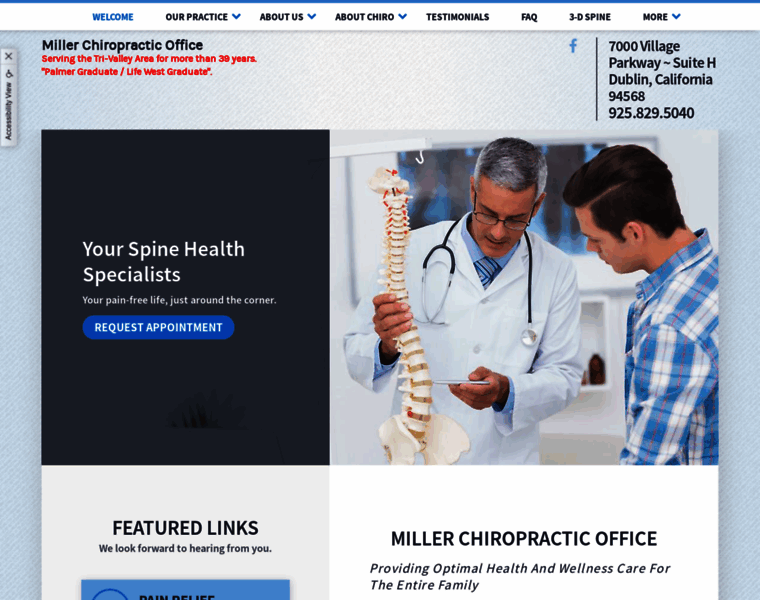 Millerchiropractic.com thumbnail