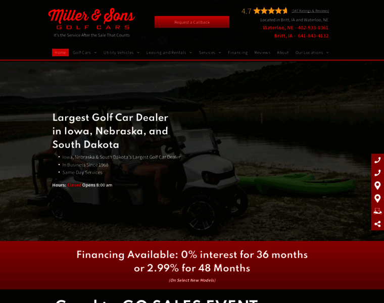 Millergolfcars.com thumbnail