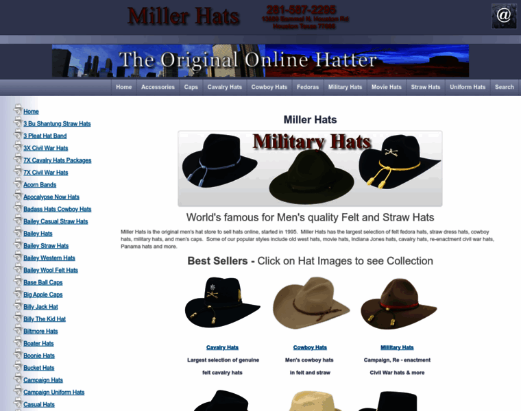 Millerhats.com thumbnail