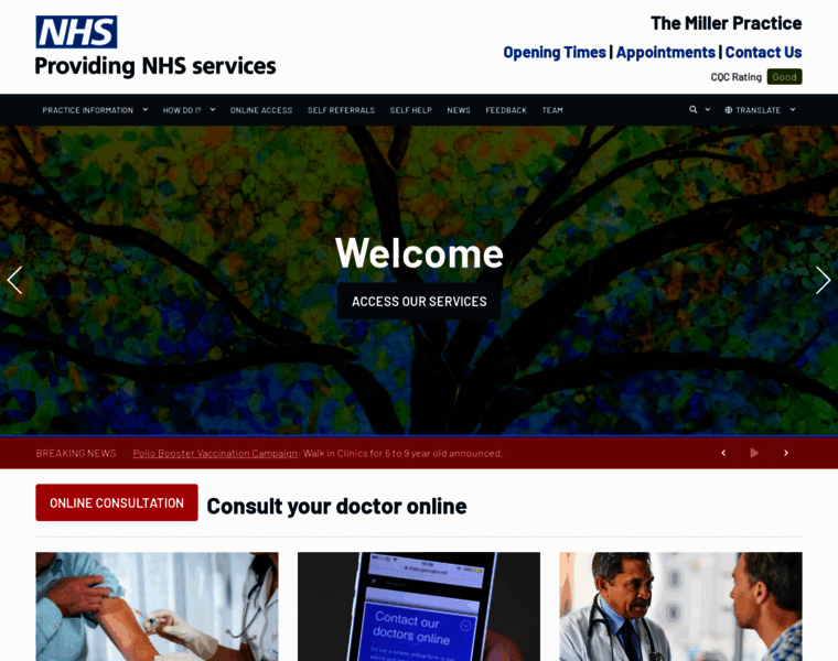 Millerpractice.nhs.uk thumbnail