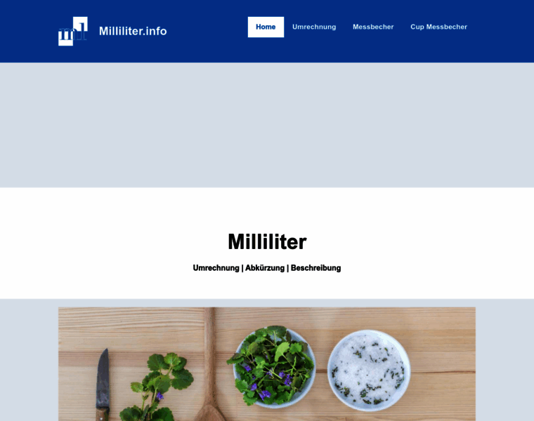 Milliliter.info thumbnail