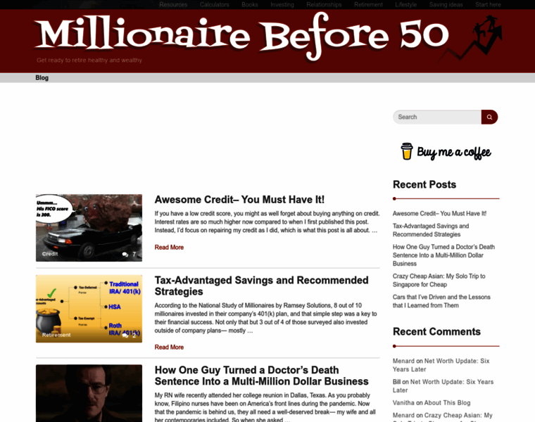 Millionairebefore50.com thumbnail