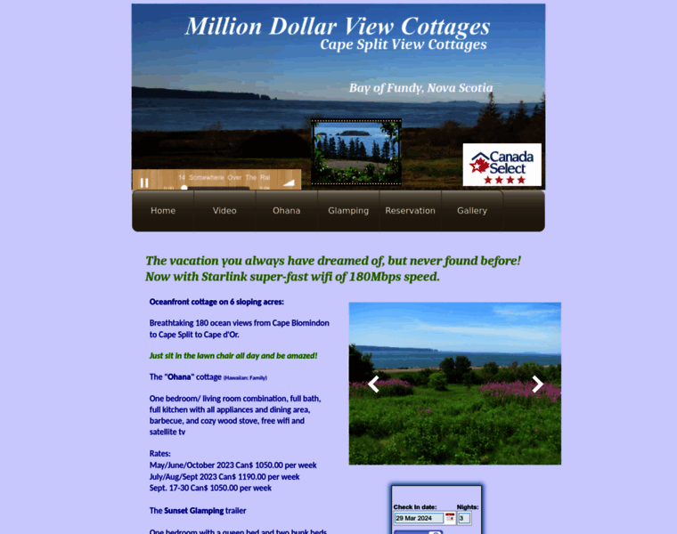 Milliondollarviewcottages.com thumbnail