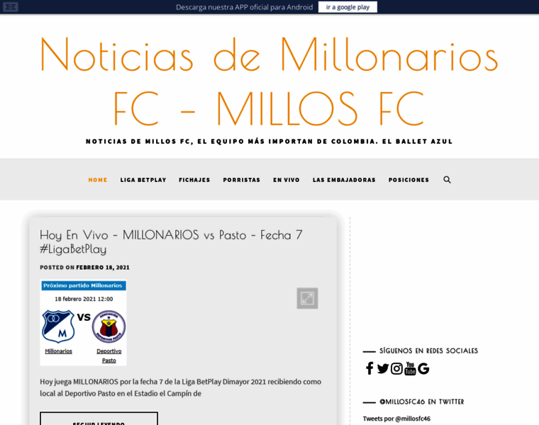 Millosfc.com.co thumbnail