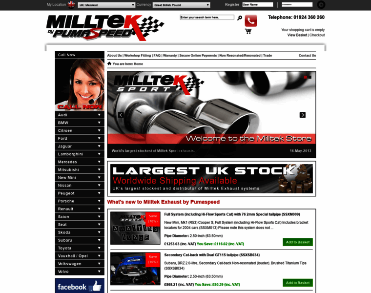 Milltekexhaust.co.uk thumbnail