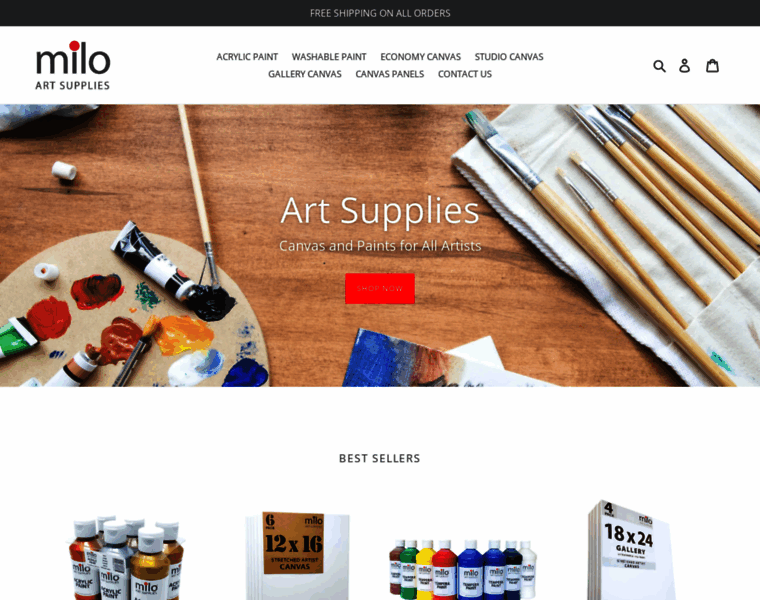 Miloartsupplies.com thumbnail