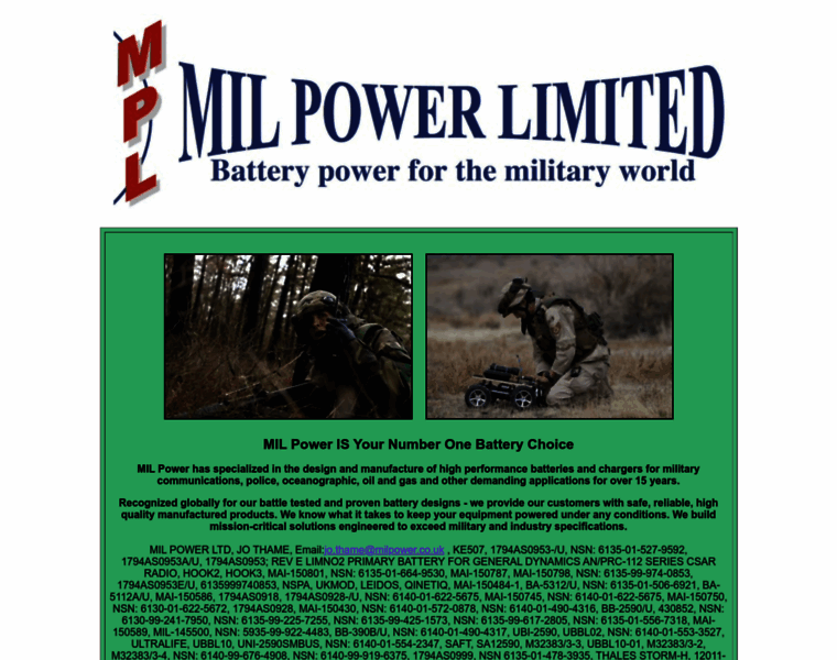 Milpower.co.uk thumbnail