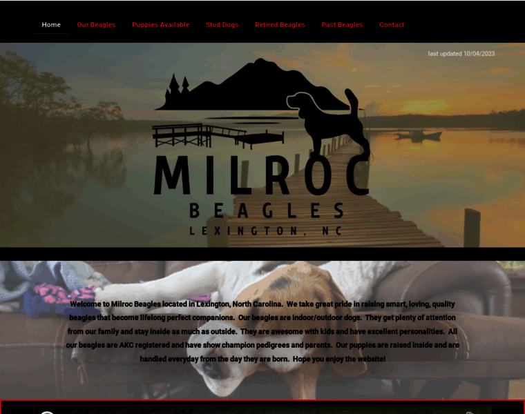 Milrocbeagles.com thumbnail