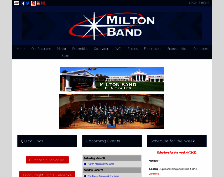 Miltonband.org thumbnail