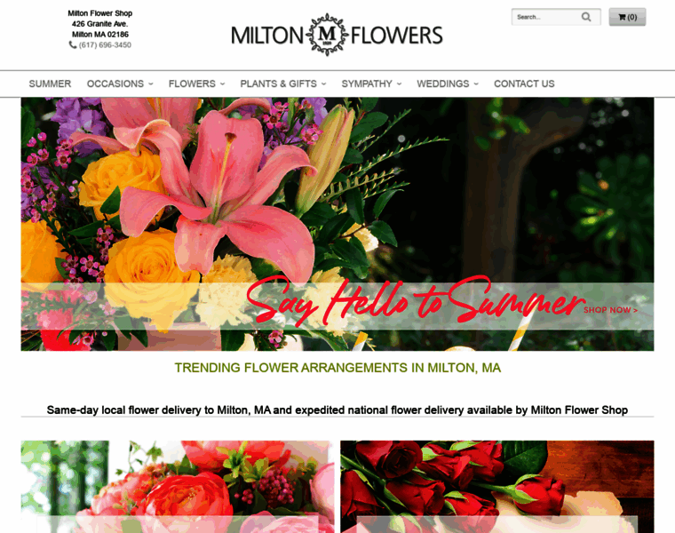 Miltonflowershop.com thumbnail