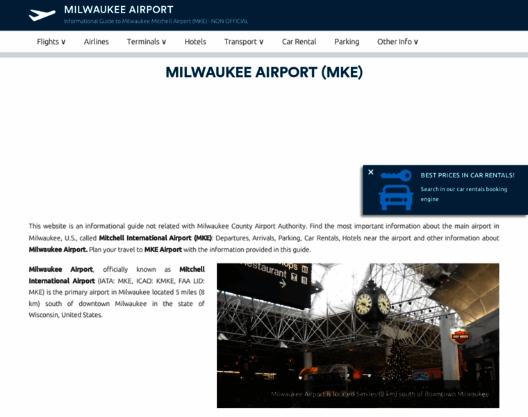 Milwaukee-airport.com thumbnail