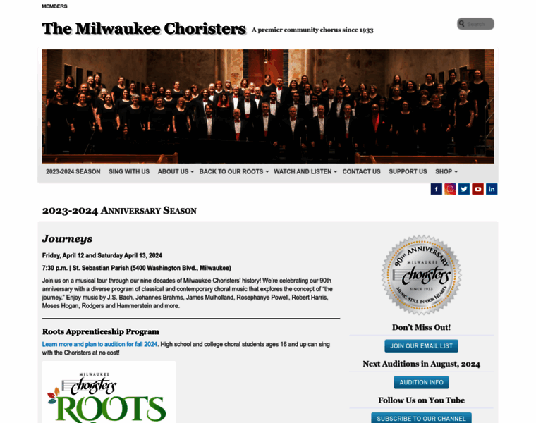 Milwaukeechoristers.org thumbnail