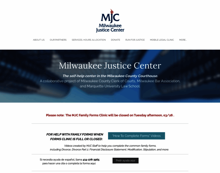 Milwaukeejusticecenter.org thumbnail