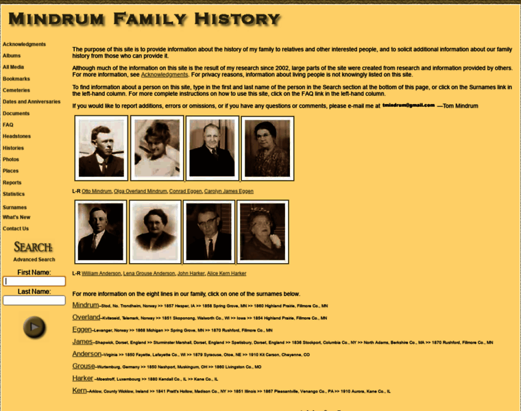 Mindrumfamilyhistory.com thumbnail