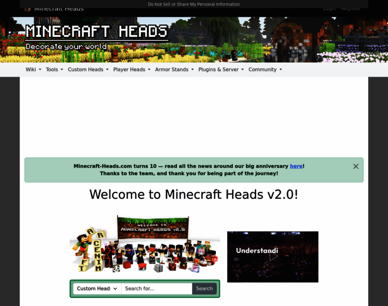 Minecraft-heads.com thumbnail