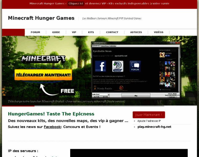 Minecraft-hungergames.net thumbnail