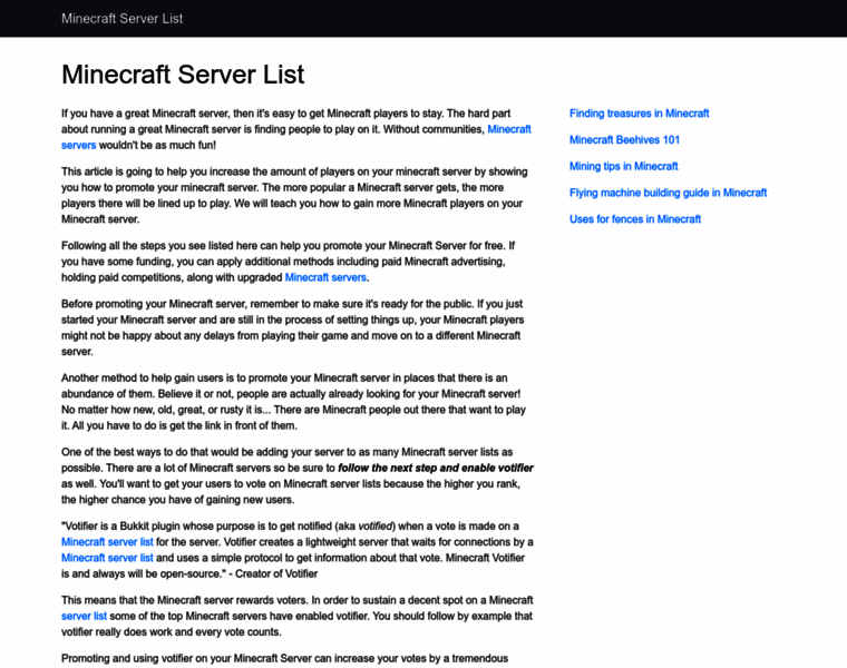 Minecraft-server-list.info thumbnail