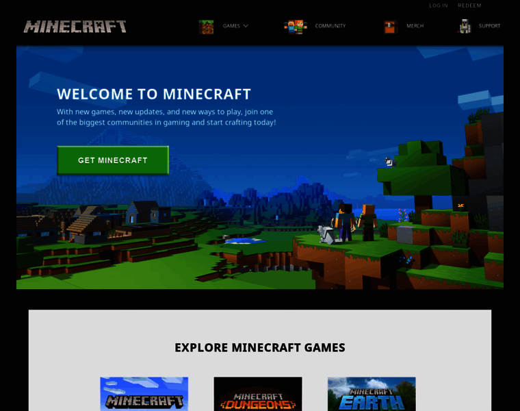 Minecraft.net thumbnail