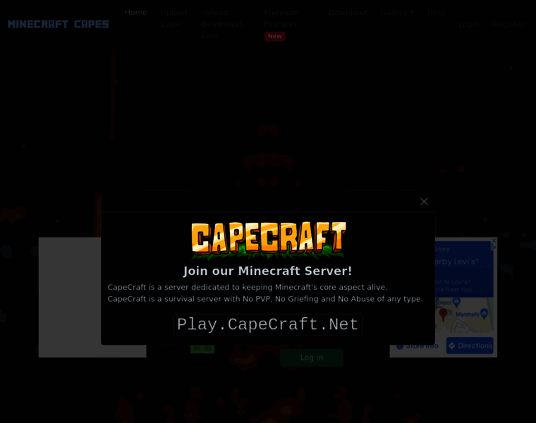 Minecraftcapes.co.uk thumbnail