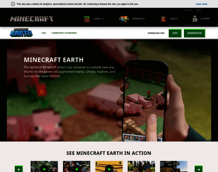 Minecraftearth.com thumbnail