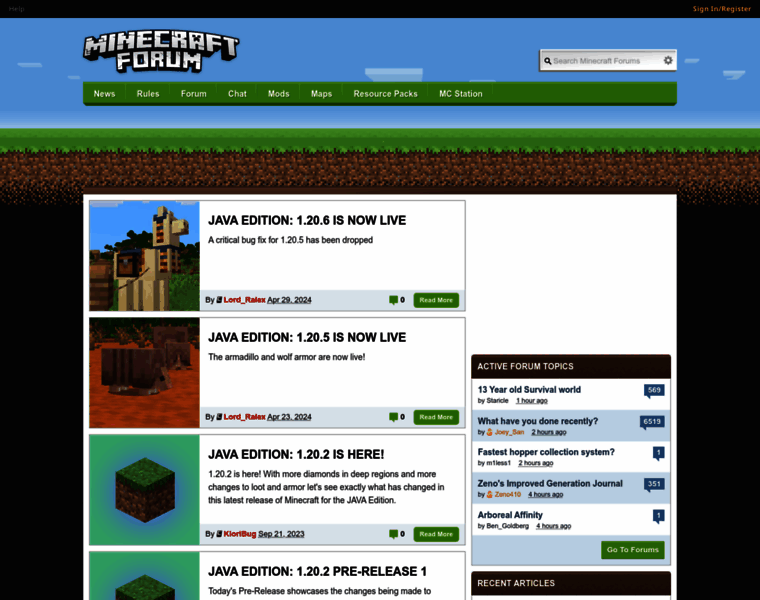 Minecraftforum.net thumbnail