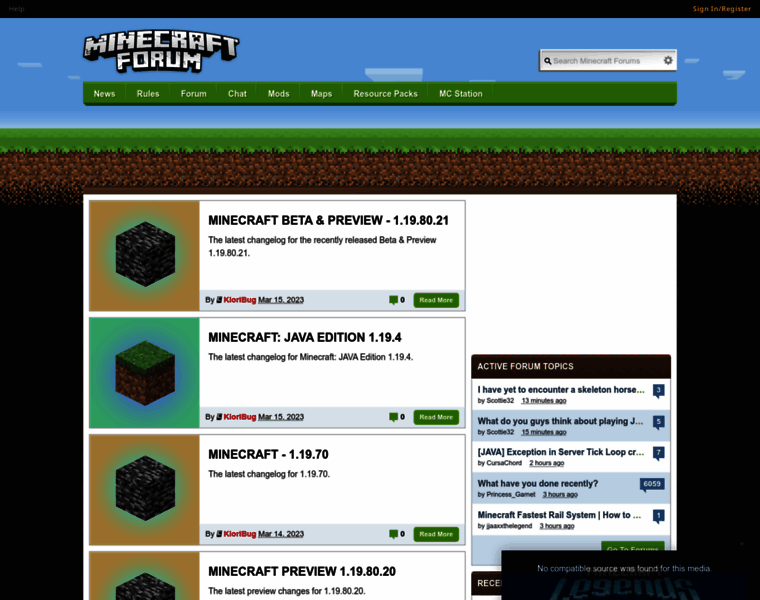 Minecraftforums.net thumbnail