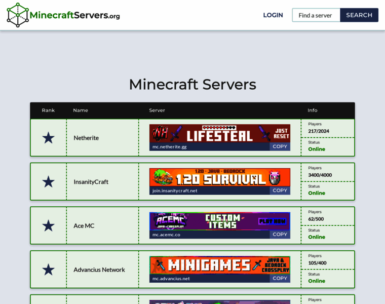 Minecraftservers.org thumbnail