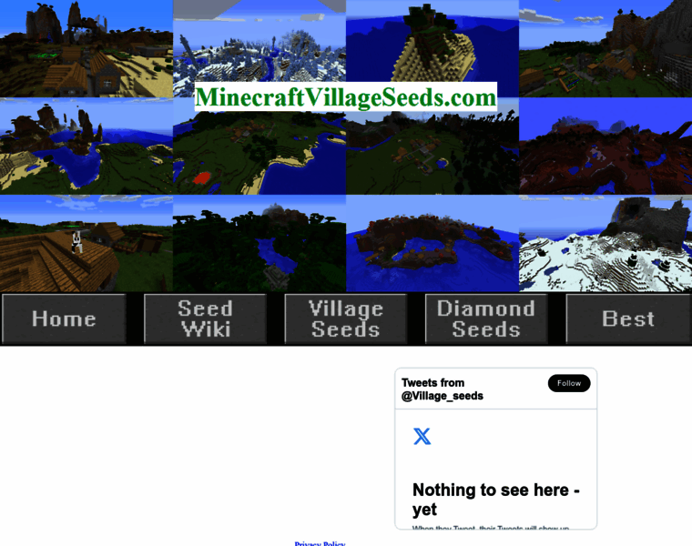 Minecraftvillageseeds.com thumbnail