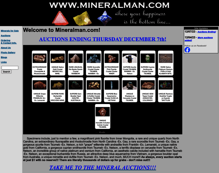Mineralauction.com thumbnail