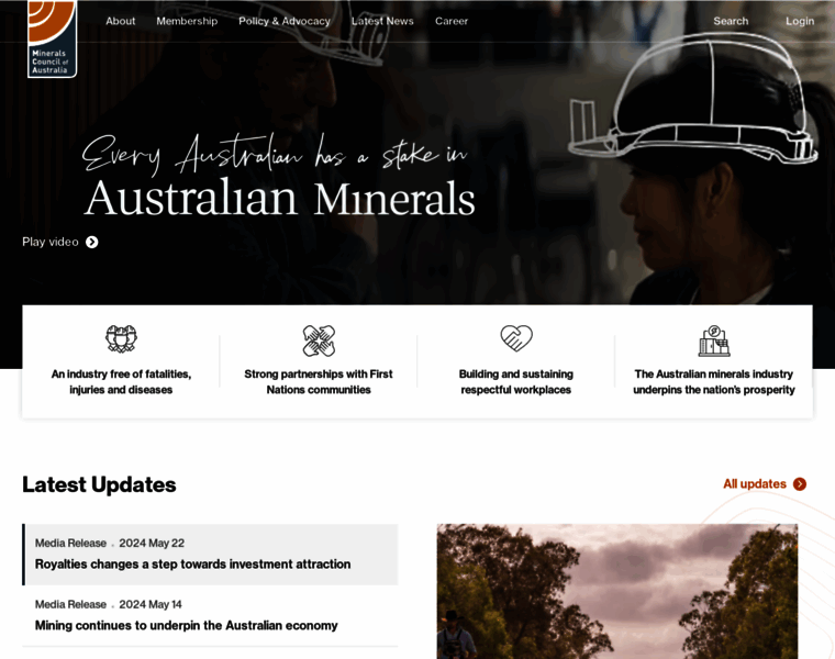 Minerals.org.au thumbnail