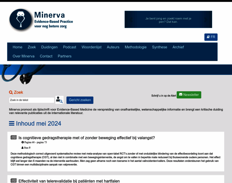 Minerva-ebm.be thumbnail