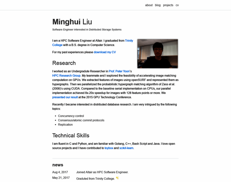 Minghuiliu.com thumbnail