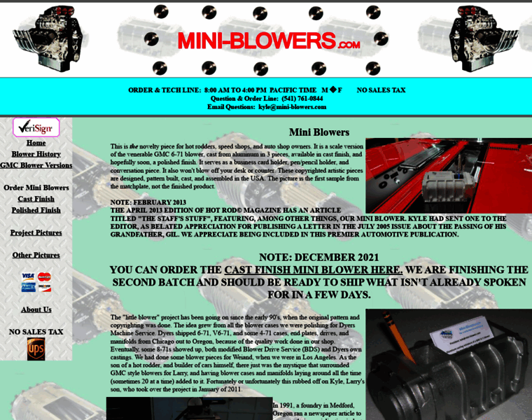 Mini-blowers.com thumbnail