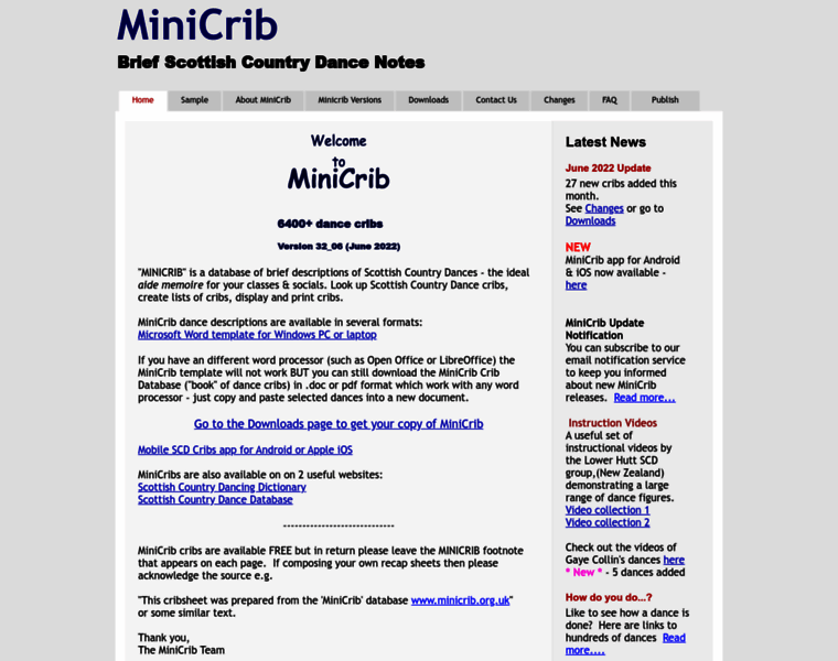 Minicrib.org.uk thumbnail
