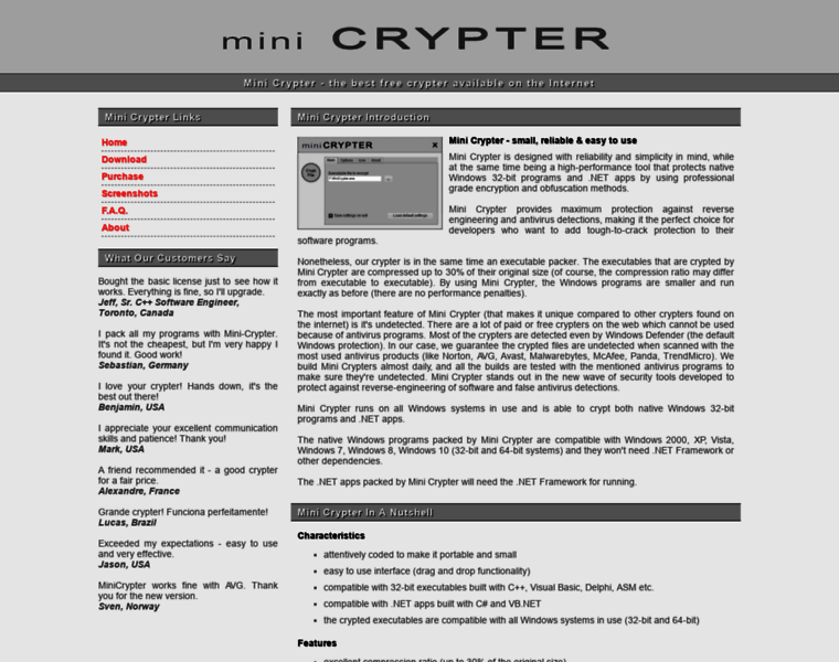 Minicrypter.com thumbnail
